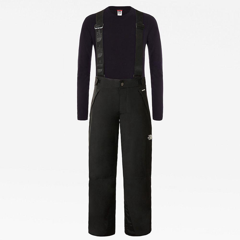 The North Face Snowquest Bib Παιδικα Παντελόνι - Μαυρα (QGTP73025)